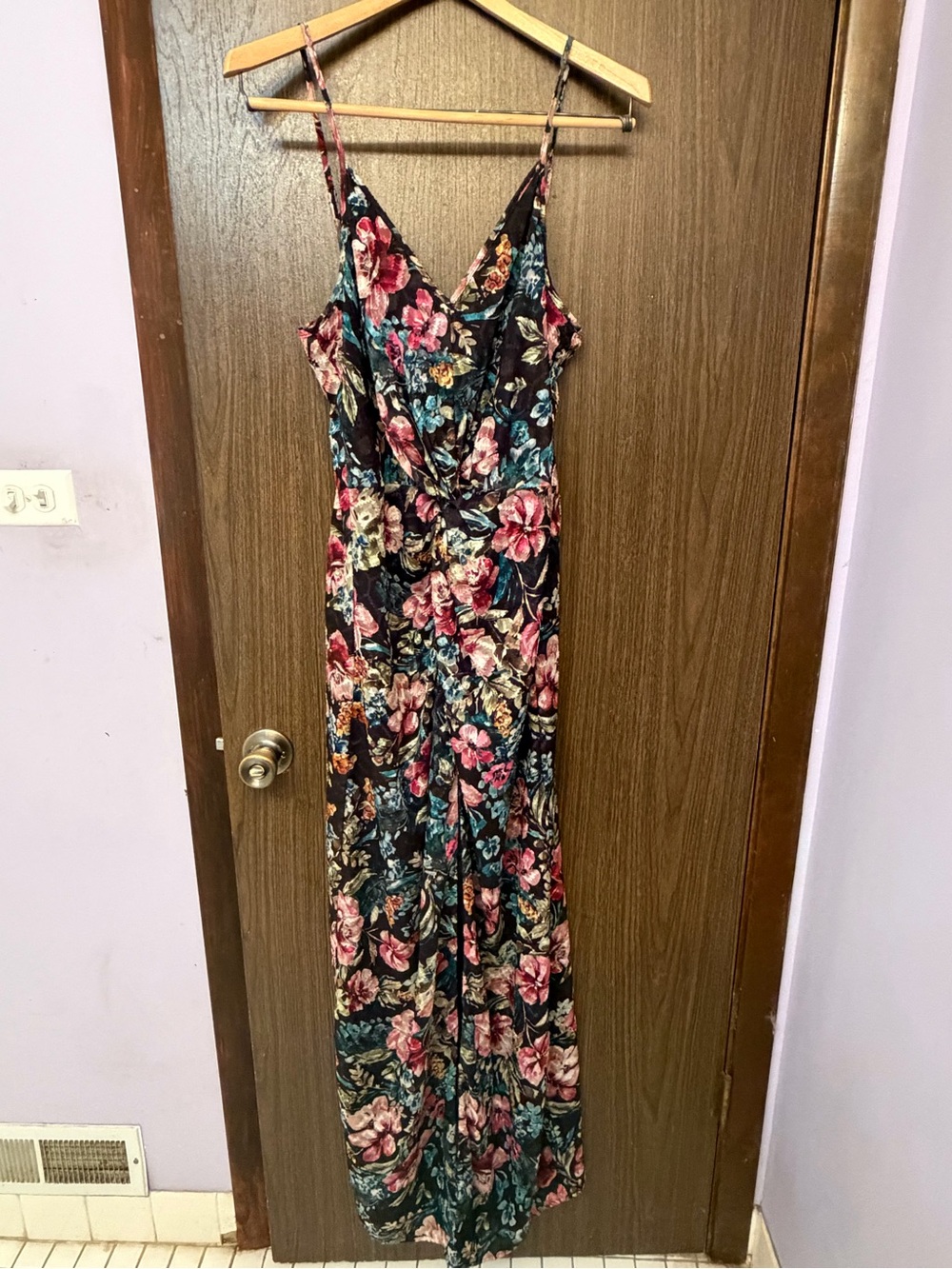AMANDA UPRICHARD ELLIE FLORAL MAXI DRESS SIZE XL RUNS SMALL